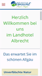 Mobile Screenshot of landhotel-albrecht.de