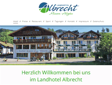 Tablet Screenshot of landhotel-albrecht.de